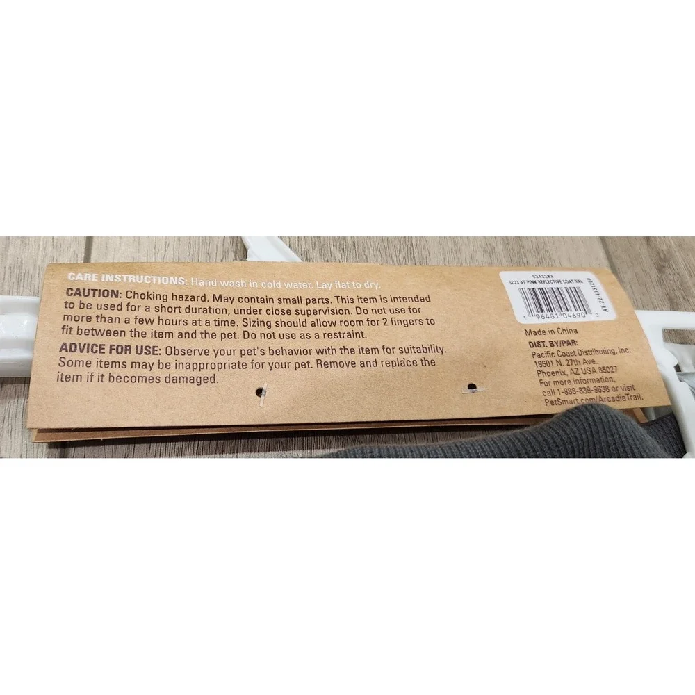Arcadia Trail XXL Ultra Reflective Pink Dog Coat Sherpa Liner Water Repellent‎